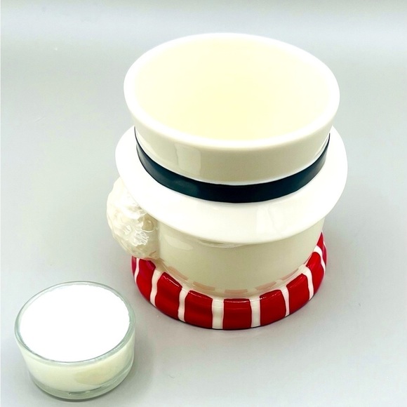 Lenox Snowman Figural Christmas Holiday Candle Holder with Tea Light Candle NIB - Picture 6 of 10